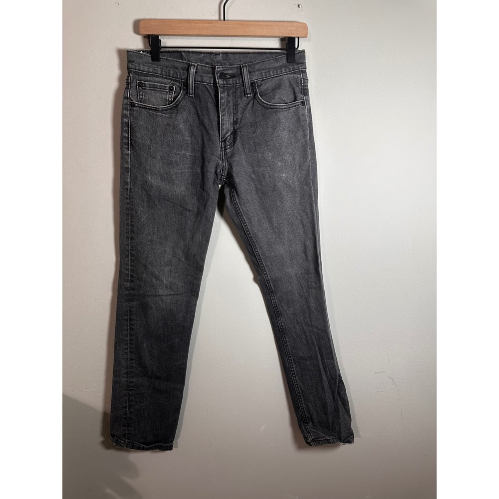 Levis 511 Slim Fit Gray Denim Jeans Mens 30x32 04511-0280 Faded Distressed